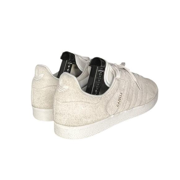 Mens Adidas Originals Gazelle Trainers Gray White Size 11 - Picture 4 of 6